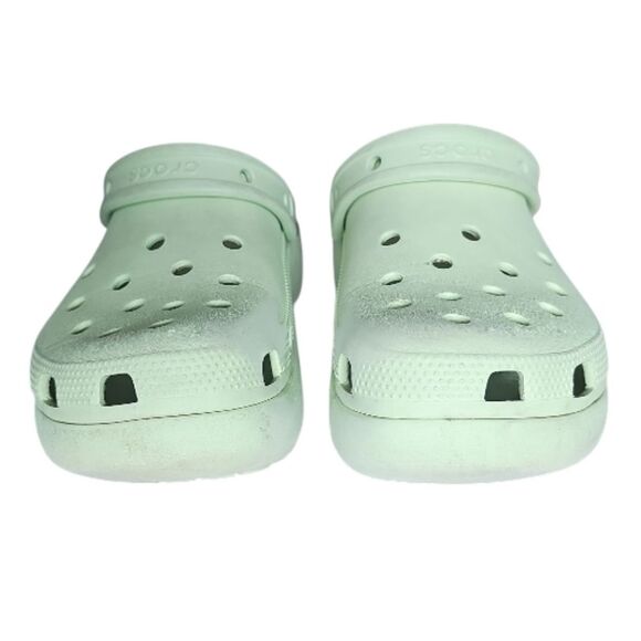 Crocs Classic Platform Clogs Lime Green Sz 10 Outdoor Beach Summer Festival - Picture 4 of 13